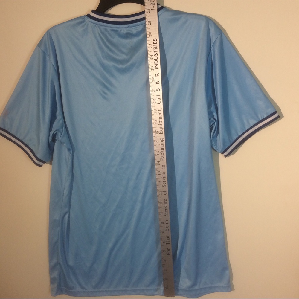 Cooperstown Collection Chicago Cubs MLB Baseball Blue V-neck Short Sleeve Shirt - Picture 5 of 6